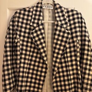 Gianfranco Ferre Plaid Checkered Jacket